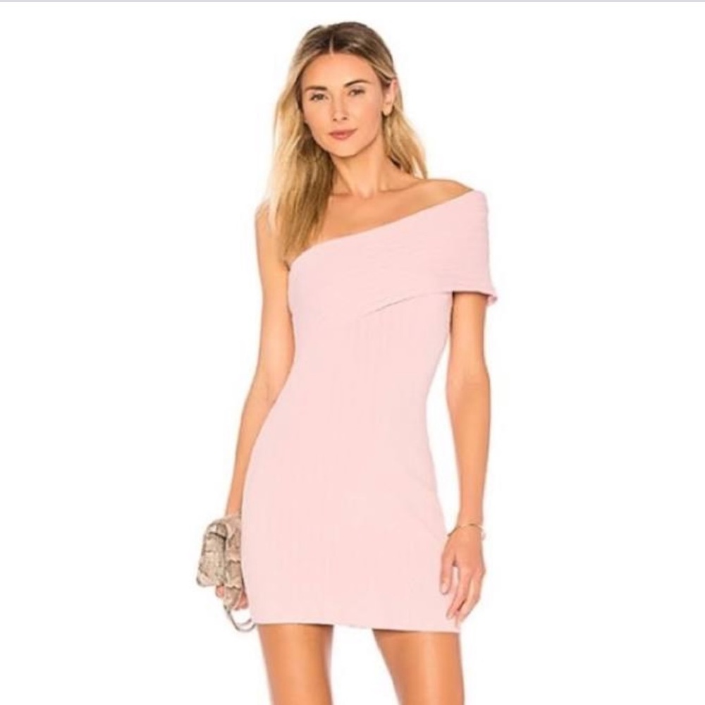 Revolve Blush Pink Diana One Shoulder Mini XS